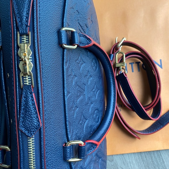 LV Speedy 25 Empreinte Marine Rouge - Picture 13 of 15
